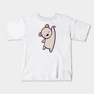 Big Polar Bear Wave Kids T-Shirt